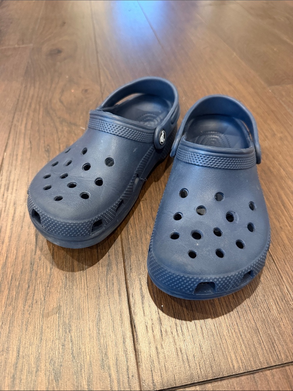 Crocs Kids Navy Clog Sandal Slides Size J2